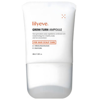 Lilyeve Grow Turn Exosome Brush Ampoule in a 30mL or 100mL bottle, featuring a sleek design and clear labeling.