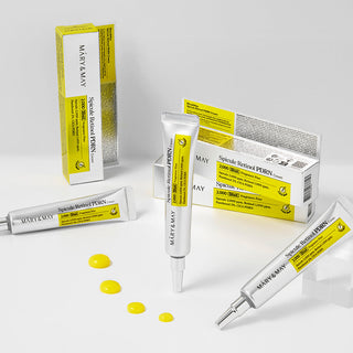 Mary&May Spicule Retinol PDRN 2000 Shot cream in a 15g jar, showing the sleek packaging and product label.