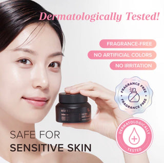 Mary&May Idebenone and Blackberry Moisturizer in a jar, hydrating skincare cream with antioxidant ingredients.