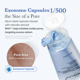 Medicube Zero Pore Clearing Capsule Cleansing Foam 120g, showing the foam's textured, capsule-based formula in a white tube.