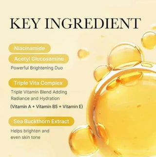 Medicube Deep Vita C Glutathione Brightening Face Sheet Mask spread open on a white background, showing the mask's texture.
