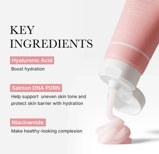 Medicube PDRN Pink Hyaluronic Facial Cream in 50mL jar, moisturizing cream for smooth, hydrated skin, visible product container.