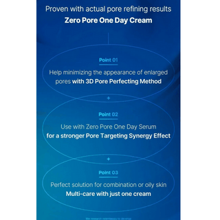 Medicube Zero Pore One Day Cream 50mL facial cream with pore-refining formula, smooth and hydrate skin.