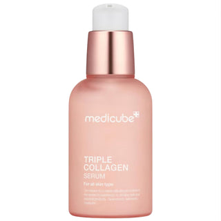 Medicube Triple Collagen Serum 4.0 in 55mL bottle, hydrating skincare serum with collagen for skin elasticity and firmness