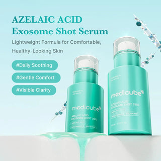 Medicube Azelaic Acid Exosome Shot 2000 serum bottle with dropper, 30mL, for skincare and brightening.
