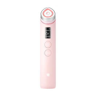 Pink Medicube Age-R Booster Pro skincare tool for facial rejuvenation and skin tightening in a sleek design.
