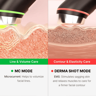 Pink Medicube Age-R Booster Pro skincare tool for facial massage and skin rejuvenation, designed for anti-aging skincare routines.