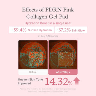Medicube PDRN Pink Collagen Gel Toner Pads, 70 soft cotton pads infused with collagen for skincare, shown in a clear jar.