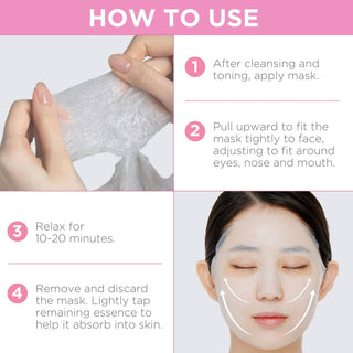 Mediheal The I.P.I Brightening Ampoule Mask sheet for glowing skin, 25mL face sheet mask displayed on a white background.