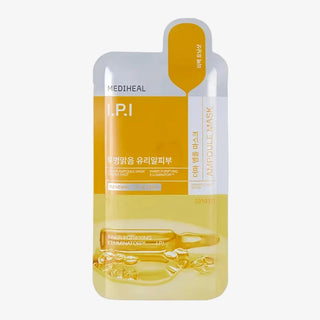 Mediheal Dermaplus Face Sheet Mask 22mL, with soothing and hydrating ingredients, displayed in its packaging.