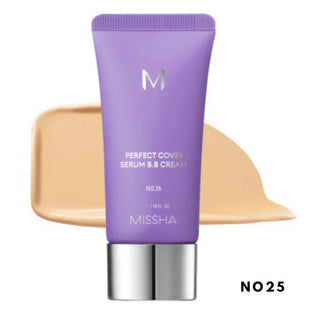 MISSHA M Perfect Cover Serum BB Cream in 50ml bottle, featuring smooth, even-toned skin coverage with a lightweight formula.