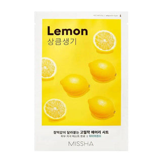 MISSHA Airy Fit Sheet Mask for face, featuring rice extract, designed for hydrating and soothing skin.