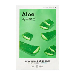 MISSHA Airy Fit Sheet Mask with rice extract, a hydrating facial sheet mask for smooth, refreshed skin.