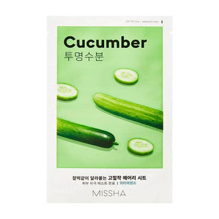 MISSHA Airy Fit Face Sheet Mask with rice extract, designed for nourishing and hydrating skin.