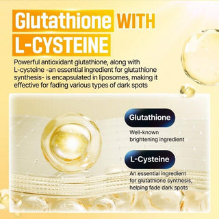 Numbuzin No.5 Vitamin Glutathione dark spot laser cream in 50mL jar, featuring creamy texture for skin brightening and dark spot reduction.