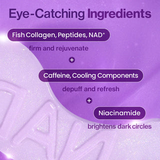 Numbuzin No.9 NAD Collagen Under Eye Patches, soothing eye mask with collagen and NAD for revitalizing the delicate under-eye area.