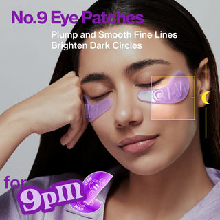 Numbuzin No.9 NAD Collagen Under Eye Patches, soothing eye mask with collagen and NAD, designed to reduce puffiness and dark circles.