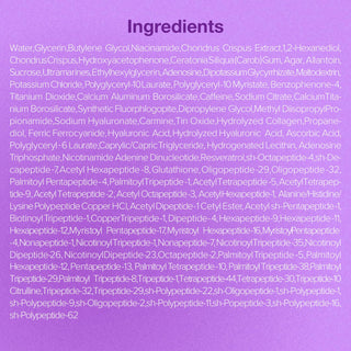 Numbuzin No.9 NAD Collagen Under Eye Patches showing the transparent patches placed under the eyes on a white background.
