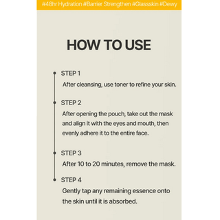 Ongredients Skin Barrier Calming Face Sheet Mask 27mL laid flat showing the soothing mask designed for skin barrier support.