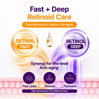 Purito Seoul Retinol Retinal 2000 NAD+ Serum in a 30ml bottle, shown with a sleek dropper applicator and minimalist packaging.