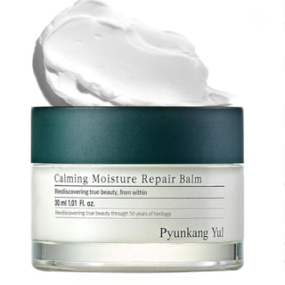 PYUNKANG YUL Calming Moisture Repair Balm in a 30ml jar, featuring a soothing skincare formula for sensitive skin.