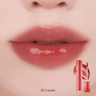 ROM&ND The Juicy Lasting Lip Tint in 3.5g, showing the vibrant color and sleek packaging of this Korean lip tint product.