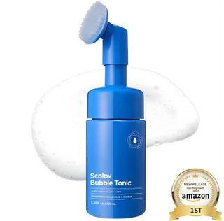 Seapuri Scalpy Bubble Tonic hair treatment bottle with a pump dispenser for scalp and hair care.