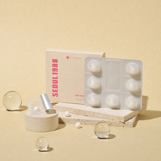 KSECRET Seoul 1988 Collagen Boosting Ball Cream jar with 100% collagen, featuring a sleek packaging design.
