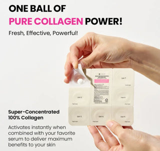 KSECRET Seoul 1988 Collagen Boosting Ball cream in a jar, designed to enhance skin with 100% collagen.