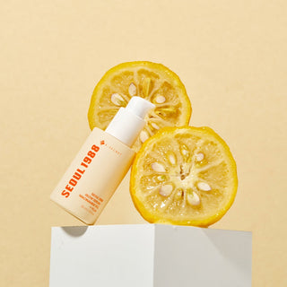 KSECRET Seoul 1988 Glow Serum with 15% Niacinamide and Yuja, featuring a sleek serum bottle on a clean background.
