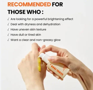 KSECRET Seoul 1988 Glow Serum with Niacinamide 15% and Yuja, featuring a clear serum bottle with gold accents and vibrant orange cap.