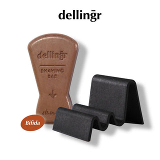 DELLINGR BIFIDA SHAVING BAR - 100g / Shaving Bar + Stand - Kbeauty Canada