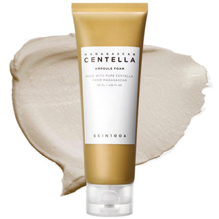 Skin1004 Madagascar Centella Ampoule Cleansing Foam in a 20ml tube, gentle skincare cleanser with centella extract for healthy skin