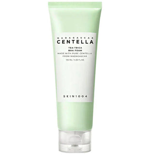 Skin1004 Madagascar Centella Tea-Trica BHA Foam cleansing foam with natural ingredients and soothing, exfoliating properties.