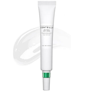 SKIN1004 Madagascar Centella Tea-Trica Spot Cream tube showing product packaging and branding for targeted skin treatment.