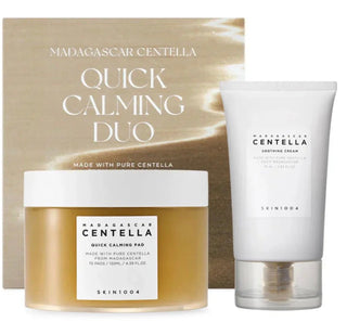 Skin1004 Madagascar Centella Quick Calming Pads toner pads with soothing Centella extract, shown in a close-up image.