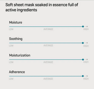 SOME BY MI Real Care Face Sheet Mask 20g, soothing skincare mask laid flat showing its packaging and design.