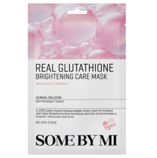 SOME BY MI Real Care Face Sheet Mask 20g, soothing skincare mask with natural ingredients, displayed on a clean background.