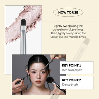 Studio 17 Detail Eye Defining Brush 721 makeup tool with fine bristles for precise eye makeup application.