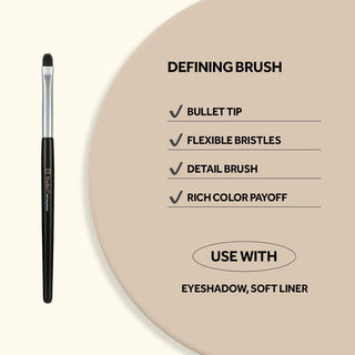 Studio 17 Detail Eye Defining Brush 721 makeup tool with fine bristles for precise eye makeup application.