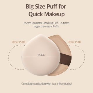 Studio 17 Pang Pang Big Puff makeup tool with soft, fluffy surface for flawless foundation application.