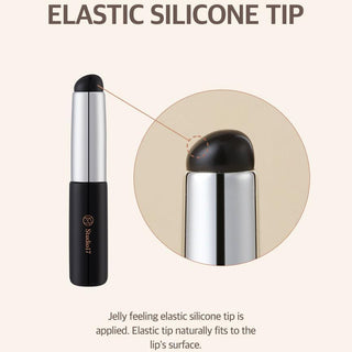 Studio 17 silicone lip brush for precise makeup application, featuring a soft silicone tip and ergonomic handle.
