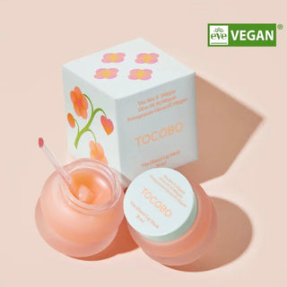 Tocobo Vita Glazed Lip Mask in 20mL jar, smooth and nourishing lip balm with a glossy finish for soft, hydrated lips.