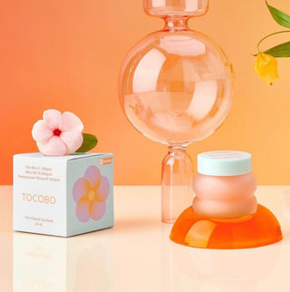 Tocobo Vita Glazed Lip Mask 20mL, nourishing lip balm with a smooth, glossy finish, in a sleek jar.