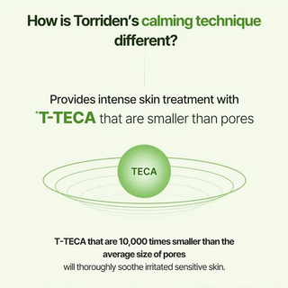 Torriden Balanceful Cica Serum 50mL bottle showing the product label and clear glass packaging with a white cap.