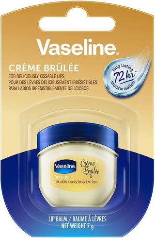 Vaseline Lip Therapy Mini Jar 7g with two scents, nourishing lip balm in small, portable container