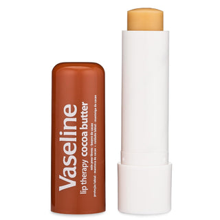 Vaseline Lip Therapy Stick in 4.6g with two scent options, moisturizing lip balm in a sleek tube, designed for soft, hydrated lips.