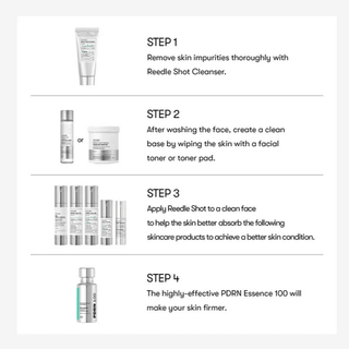 VT Cosmetics PDRN Essence 100 in a 30mL bottle, clear facial essence with a sleek design and label display.