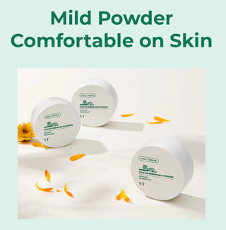 VT Cosmetics Cica No-Sebum Mild Powder 5g, a fine translucent facial powder with soothing cica for a matte finish.