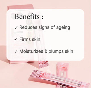 VT Cosmetics Collagen Reedle Shot serum in 10 pouches, 2mL each, featuring a sleek pouch design for skin rejuvenation and hydration.